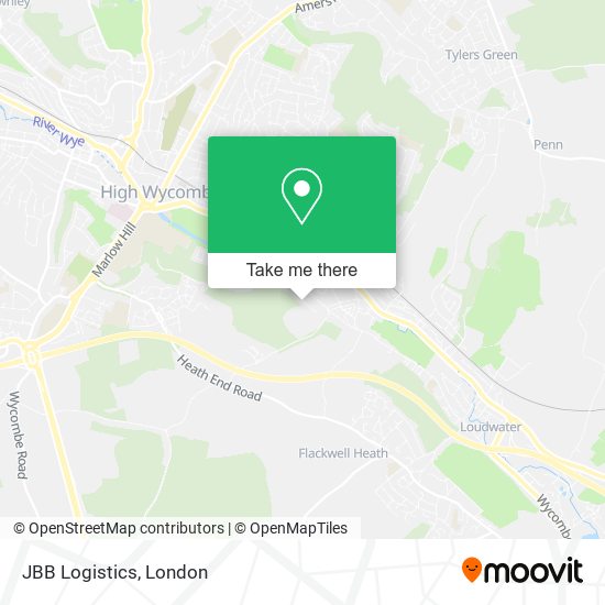 JBB Logistics map