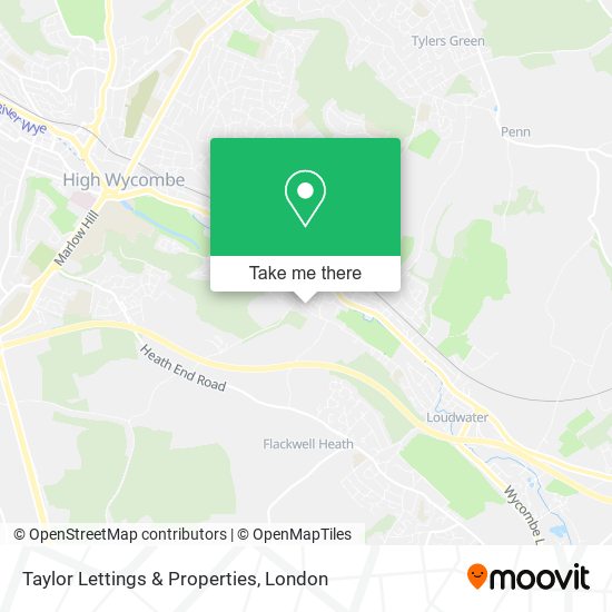 Taylor Lettings & Properties map