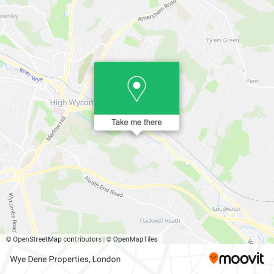 Wye Dene Properties map