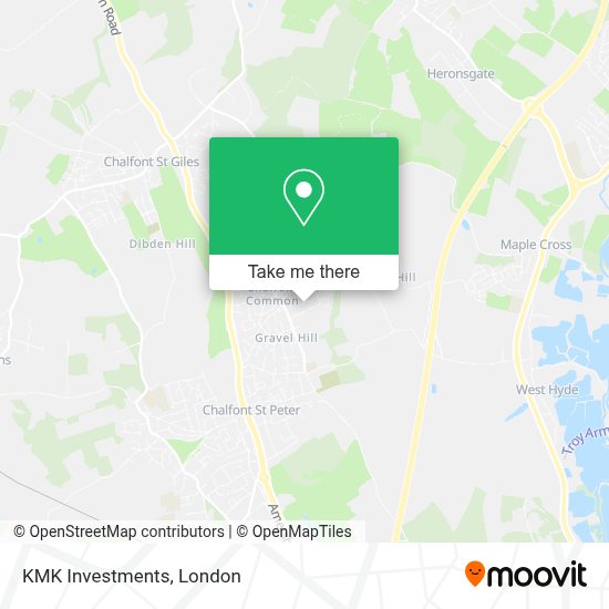 How to get to KMK Investments in Chalfont St Peter by Bus or Tube?