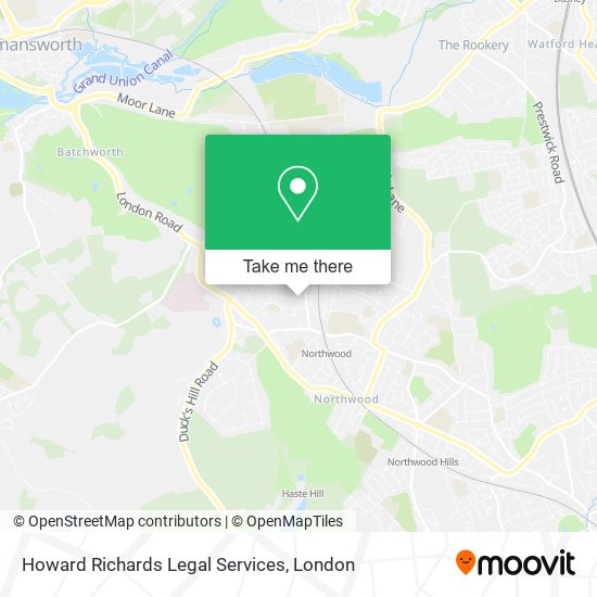 Howard Richards Legal Services map