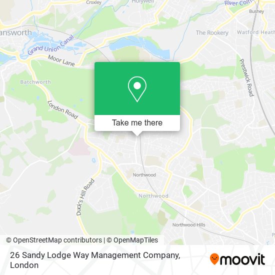 26 Sandy Lodge Way Management Company map