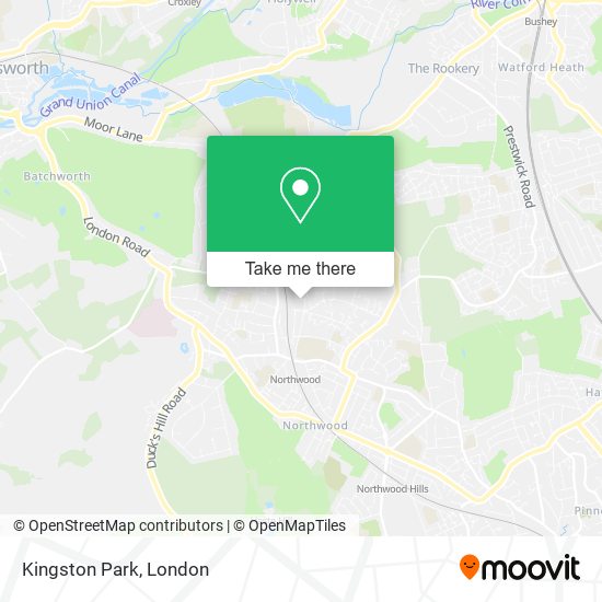 Kingston Park map