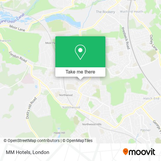 MM Hotels map