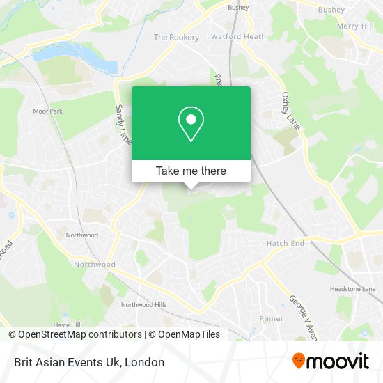 Brit Asian Events Uk map