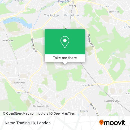 Kamo Trading Uk map