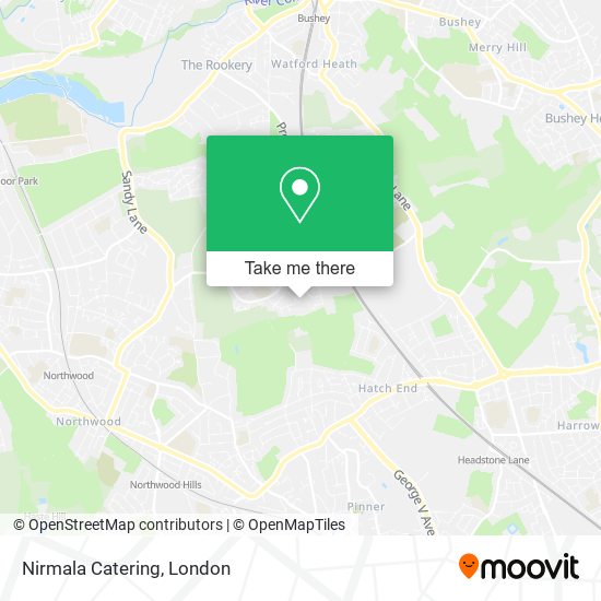 Nirmala Catering map