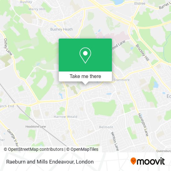 Raeburn and Mills Endeavour map