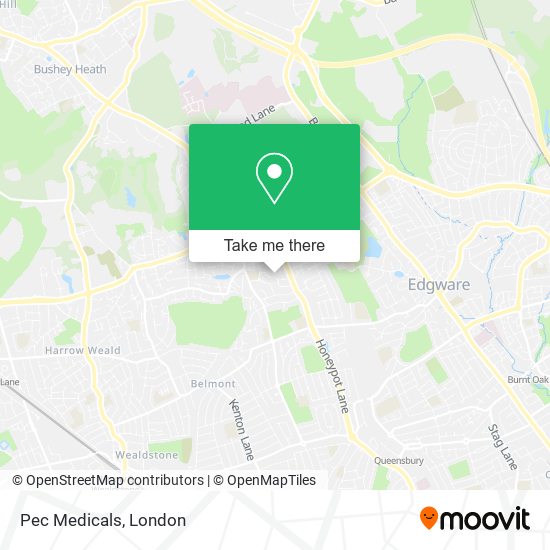 Pec Medicals map