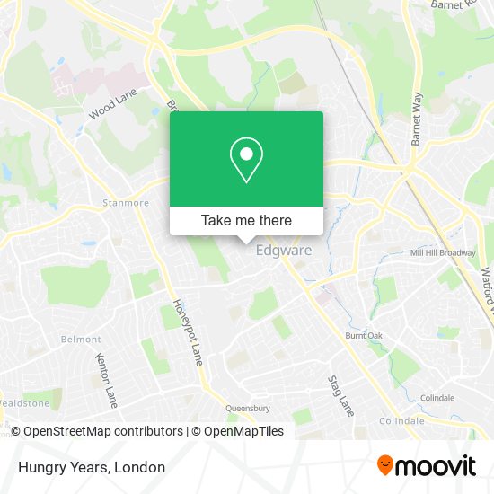Hungry Years map