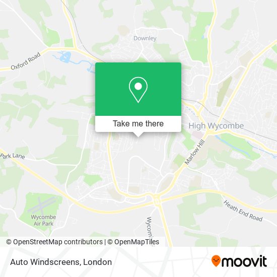 Auto Windscreens map