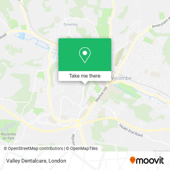 Valley Dentalcare map