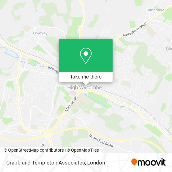 Crabb and Templeton Associates map