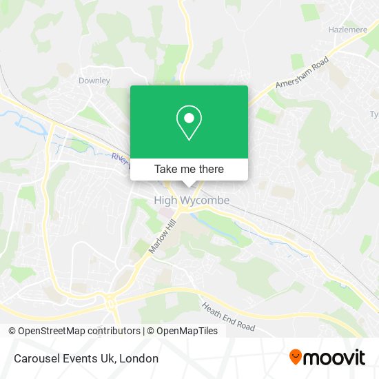 Carousel Events Uk map