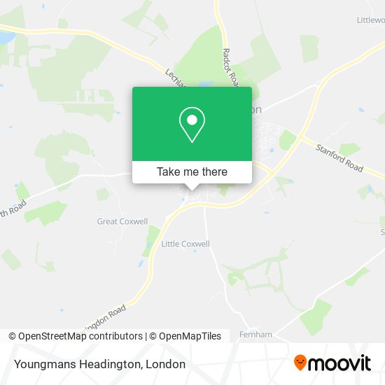Youngmans Headington map