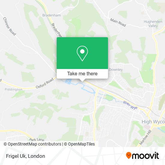 Frigel Uk map
