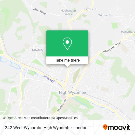 242 West Wycombe High Wycombe map