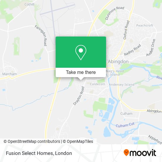 Fusion Select Homes map