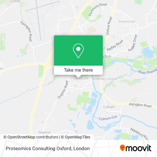 Proteomics Consulting Oxford map
