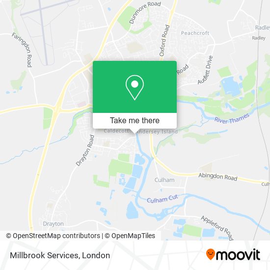 Millbrook Services map