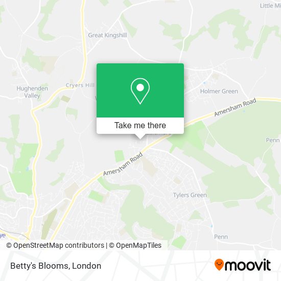 Betty's Blooms map
