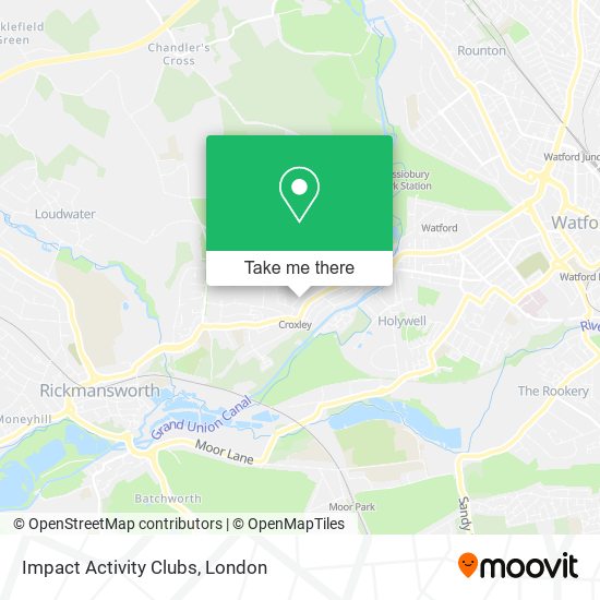 Impact Activity Clubs map