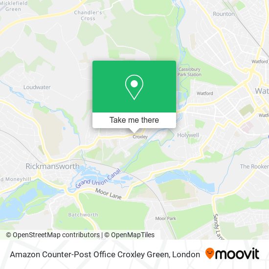 Amazon Counter-Post Office Croxley Green map