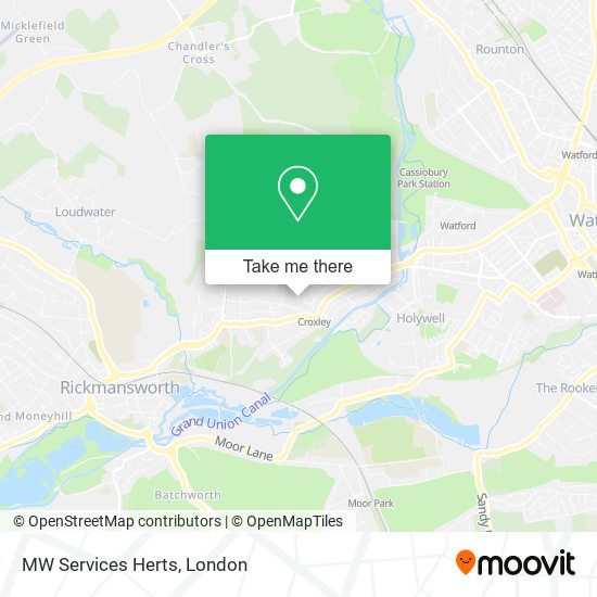 MW Services Herts map