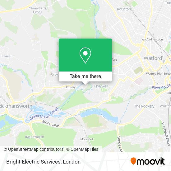 Bright Electric Services map