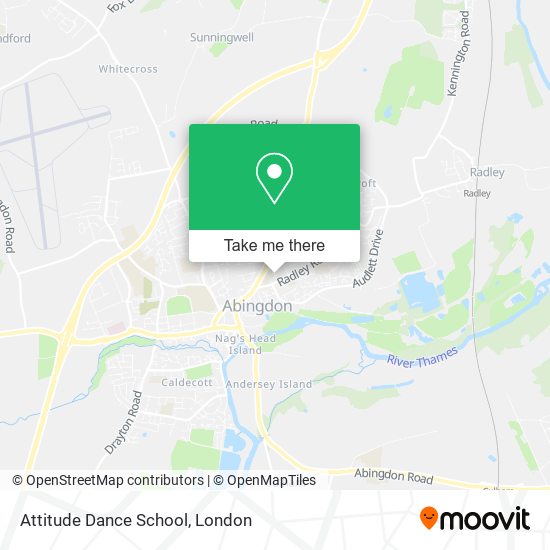 Attitude Dance School map