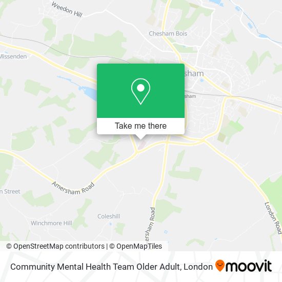 Community Mental Health Team Older Adult map
