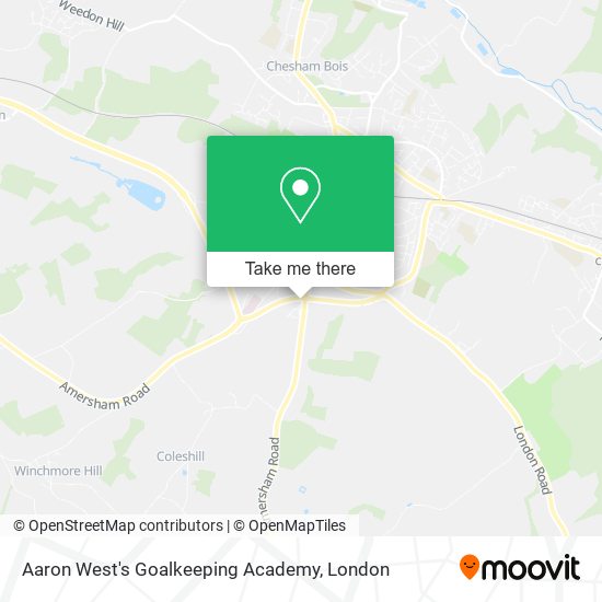 Aaron West's Goalkeeping Academy map