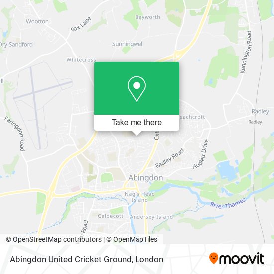 Abingdon United Cricket Ground map