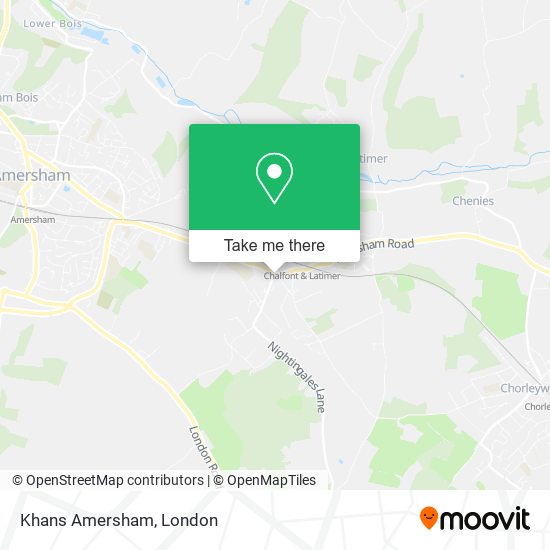 Khans Amersham map