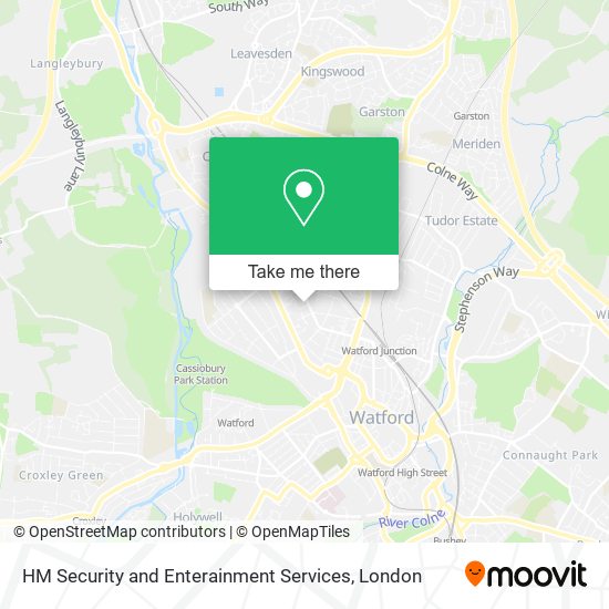 HM Security and Enterainment Services map
