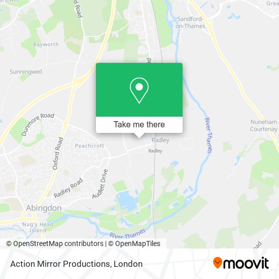 Action Mirror Productions map