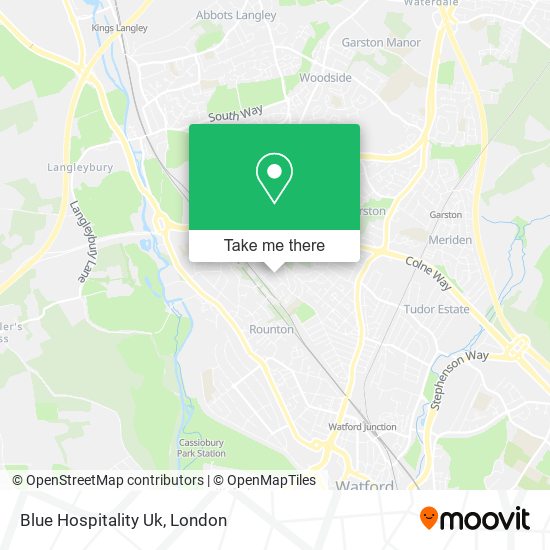 Blue Hospitality Uk map