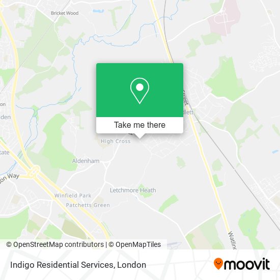 Indigo Residential Services map