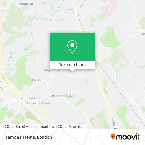 Tamoas Treats map