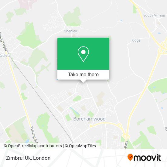 Zimbrul Uk map