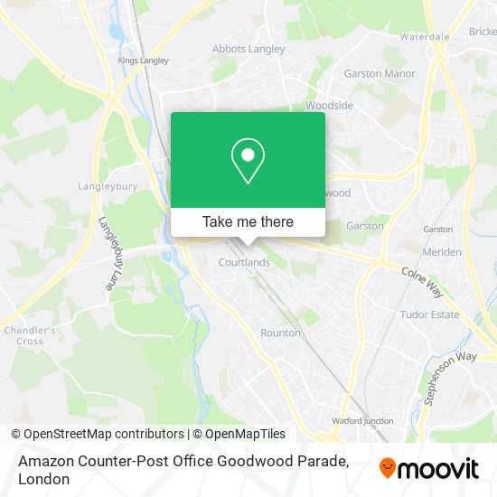 Amazon Counter-Post Office Goodwood Parade map