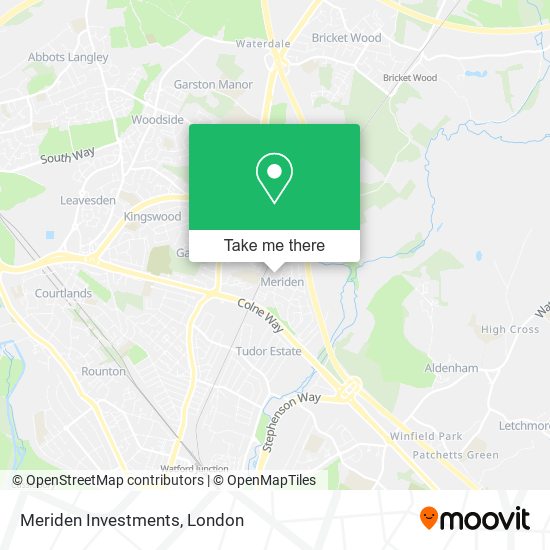 Meriden Investments map