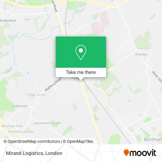 Mirand Logistics map