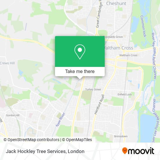 Jack Hockley Tree Services map