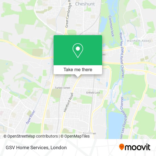 GSV Home Services map