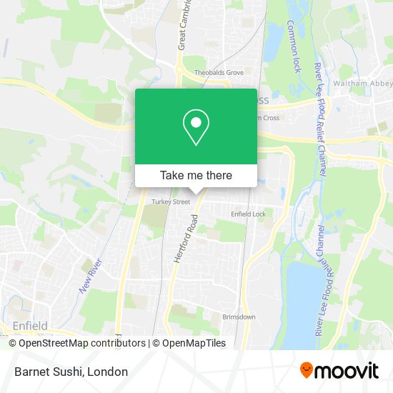Barnet Sushi map