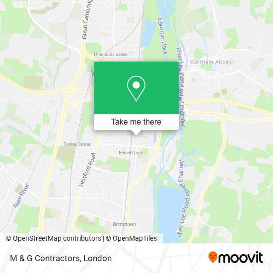 M & G Contractors map