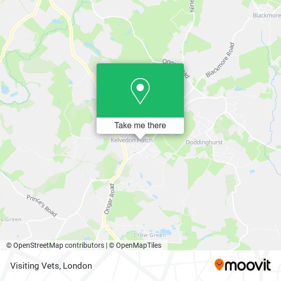 Visiting Vets map