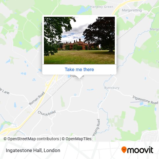 Ingatestone Hall map