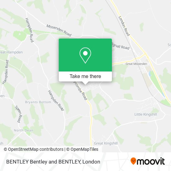 BENTLEY Bentley and BENTLEY map